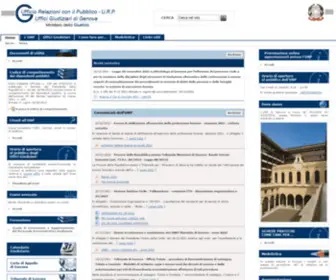 Ufficigiudiziarigenova.it(Uffici Giudiziari di Genova) Screenshot