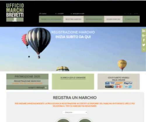 Ufficiomarchibrevetti.it(Registrazione Marchio Online – registrazione marchio) Screenshot