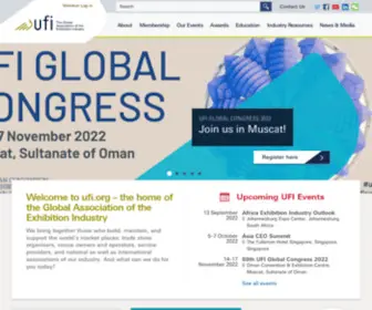 Ufinet.org(UFI The Global Association of the Exhibition Industry) Screenshot