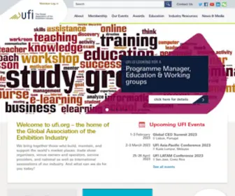 Ufi.org(UFI The Global Association of the Exhibition Industry) Screenshot