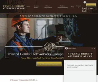 Ufkeslaw.com(Santa Ana Workers’ Compensation Attorney) Screenshot