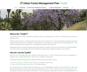 Ufmptoolkit.net(Urban Forest Management Plan Toolkit) Screenshot