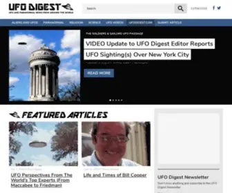 Ufodigest.com(UFO Digest searches for proof of UFOs and the paranormal and publishes videos) Screenshot