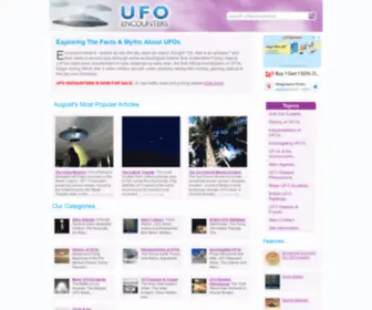 Ufoencounters.co.uk(UFO Sitings) Screenshot