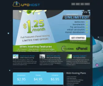 Ufohost.net(Affordable Web Hosting) Screenshot