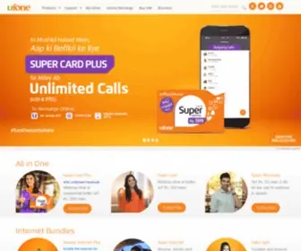 Ufone.com(Pak Telecom Mobile Limited (PTML)) Screenshot