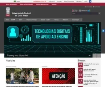 Ufop.br(Universidade Federal de Ouro Preto) Screenshot