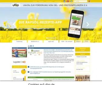 Ufop.de(Der Deutsche Bauernverband e. V. (DBV) und der Bundesverband Deutscher Pflanzenzüchter e. V. (BDP)) Screenshot