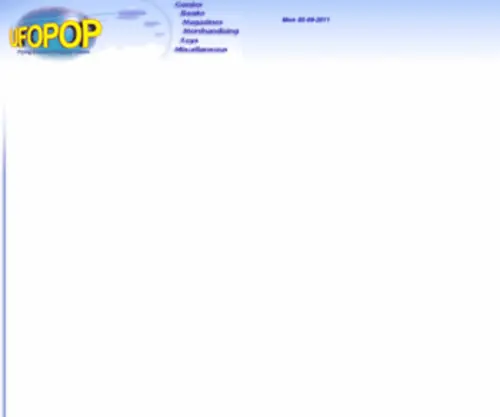 Ufopop.org(UFOPOP: Flying Saucers in Popular Culture) Screenshot