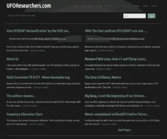 Uforesearchers.com(UFOResearchers) Screenshot