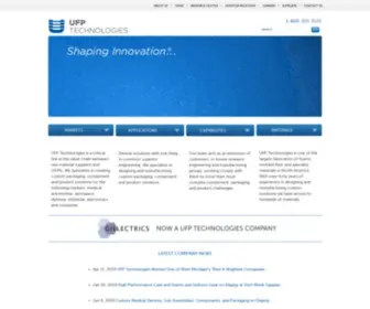 UFPT.com(UFP Technologies) Screenshot