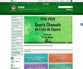 Ufra.edu.br(Universidade Federal Rural da Amaz) Screenshot