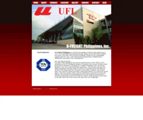 Ufreightphils.com(Ufreight Philippines) Screenshot