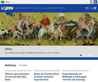 UFRN.br(Portal da Universidade Federal do Rio Grande do Norte) Screenshot
