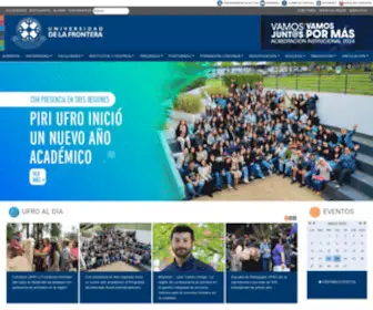Ufro.cl(Universidad de La Frontera) Screenshot