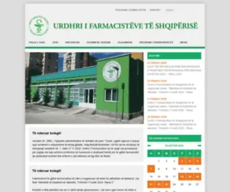 UFSH.org.al(Urdhri i Farmacisteve te Shqiperise) Screenshot