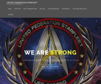 Ufstarfleet.org(United Federation Starfleet) Screenshot