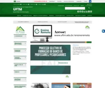 UFTM.edu.br(Universidade Federal do Triângulo Mineiro) Screenshot