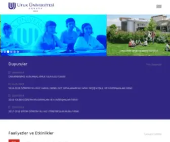 Ufuk.edu.tr(ÜNİVERSİTESİ) Screenshot