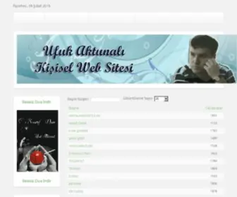 Ufukaktunali.com(Ufuk Aktunalı Kişisel Web Sitesi) Screenshot