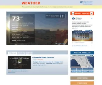 Ufweather.org(UF Weather Center) Screenshot