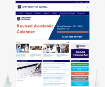 UG.edu.gh(University of Ghana) Screenshot