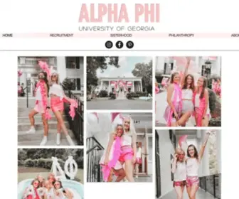 Ugaalphaphi.org(Alpha Phi) Screenshot