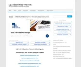 Ugandaadmissions.com(Admissions 2019) Screenshot
