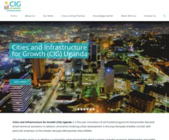 Ugandacig.com(Cities and Infrastructure for Growth) Screenshot