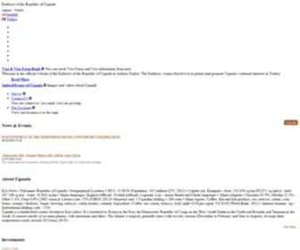 Ugandaembassyankara.org(Uganda Embassy Ankara / Ankara Uganda Büyükelçiliği) Screenshot