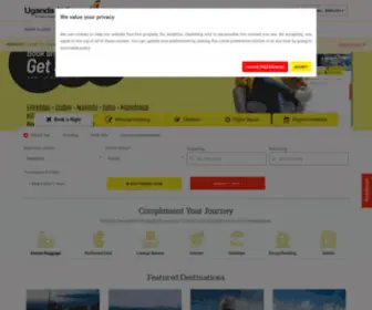 Ugandairlines.com(Book a flight) Screenshot