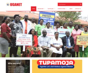 Uganet.org(Justice for Gender and Health) Screenshot