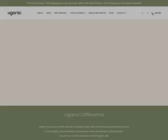 Uganic.com.au(Uganic is proudly made in Australia with 100% certified organic milk) Screenshot