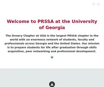 Ugaprssa.org(Prssa at the university of georgiathe drewry chapter at uga) Screenshot