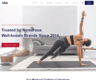 Ugawear.com(Workout Clothing Manufacturers) Screenshot