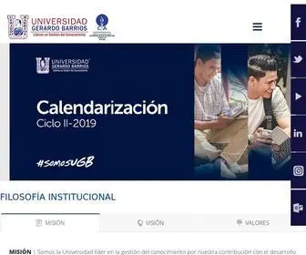 UGB.edu.sv(Universidad Gerardo Barrios) Screenshot