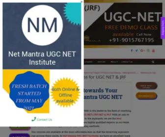 Ugcnetmantra.com(No.1 Institute for UGC NET & JRF) Screenshot