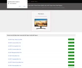 Ugcnetmocktest.in(Paper (I & II)) Screenshot