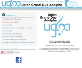 Ugda.lu(Fédération Nationale de musique du Grand) Screenshot