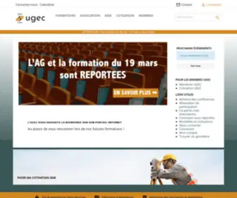 Ugec.be(UGEC Union Royale des Géomètres) Screenshot