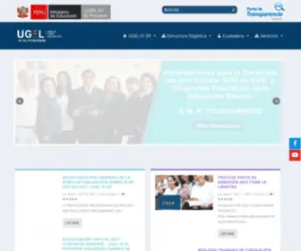 Ugel01EP.gob.pe(UGEL 01 EP) Screenshot