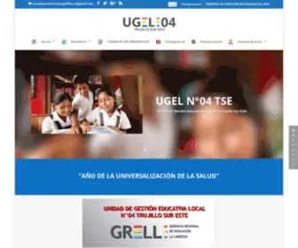 Ugel04Tse.gob.pe(Unidad de Gestión Educativa Local N°04 Trujillo Sur Este) Screenshot