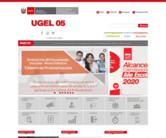 Ugel05.gob.pe(UGEL 05) Screenshot