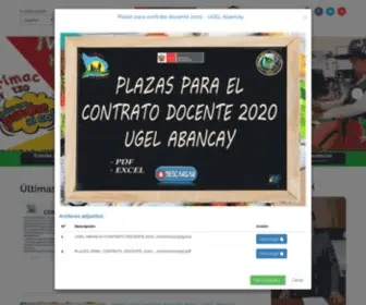 Ugelabancay.gob.pe(UGEL Abancay) Screenshot