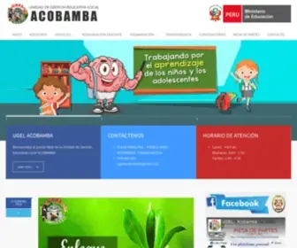 Ugelacobamba.gob.pe(UGEL ACOBAMBA) Screenshot