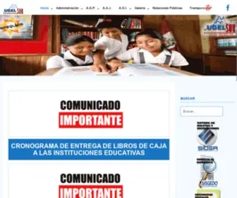 Ugelarequipasur.gob.pe(Educación) Screenshot