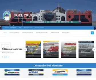 Ugelcrucero.edu.pe(UGEL CRUCERO) Screenshot
