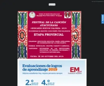 Ugelhuanta.gob.pe(Unidad de Gestión Educativa Local) Screenshot