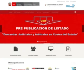 Ugelmariscalnieto.gob.pe(Portal Web Institucional UGEL Mariscal Nieto Moquegua) Screenshot