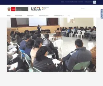 Ugelsantiagodechuco.gob.pe(UGEL SANTIAGO DE CHUCO) Screenshot